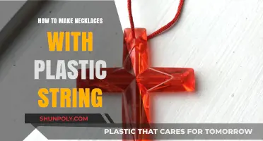 Creative DIY: Crafting Unique Necklaces with Plastic String Easily