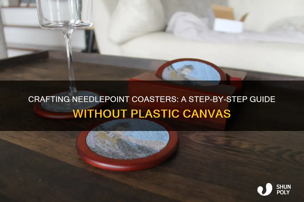how to make needlepoint coasters not plastic canvas