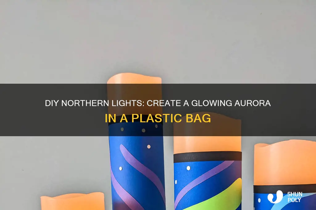 how to make northern lights in a plastic bag