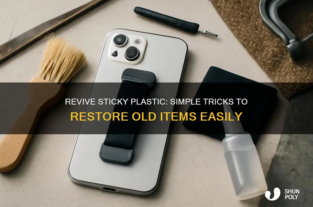 how to make old plastic unsticky