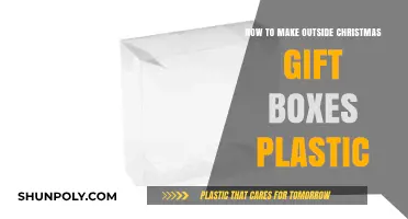 DIY Weatherproof Christmas Gift Boxes Using Plastic Containers