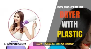 DIY Overhead Hair Dryer: Crafting with Plastic Materials Easily