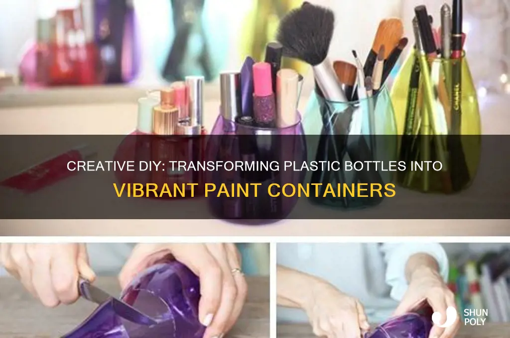 how to make paint plastic bottle