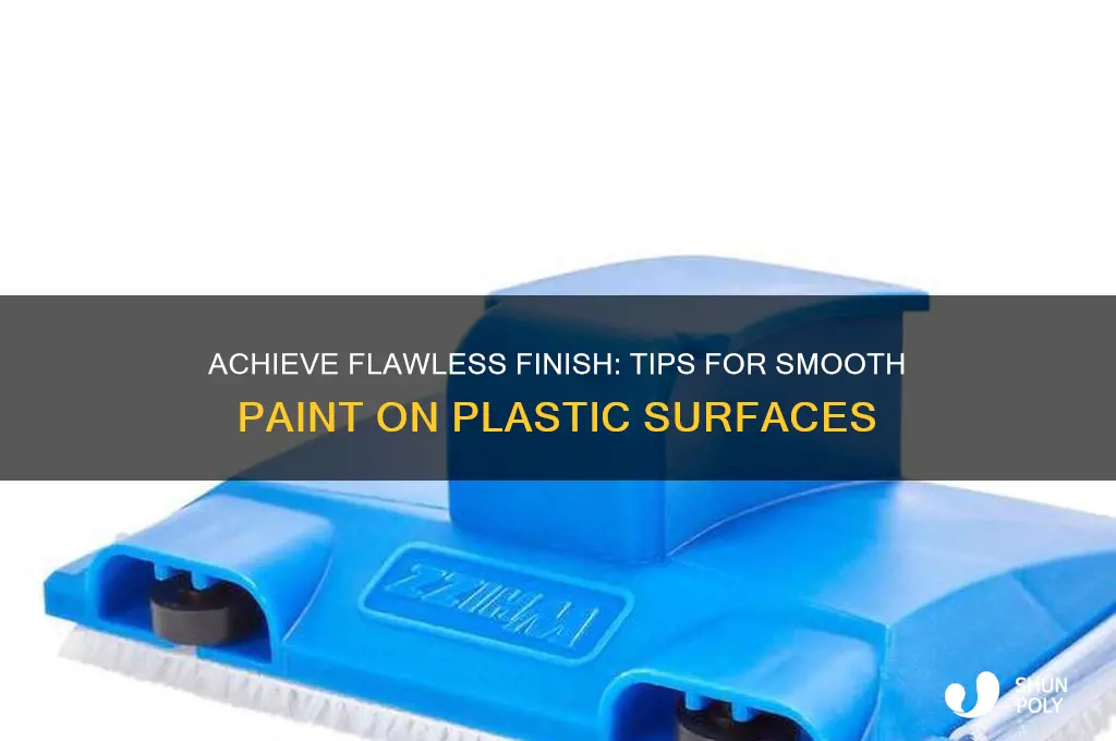 how to make paint smooth on plastic