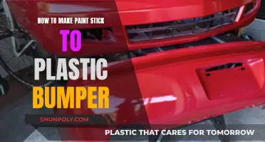 Making Paint Stick to Plastic Bumpers: The Ultimate Guide