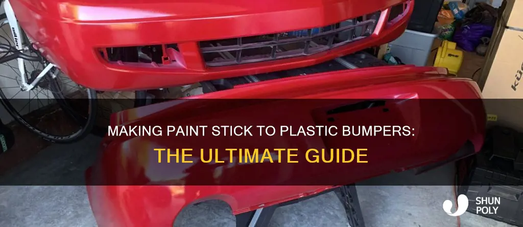 how to make paint stick to plastic bumper