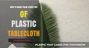 Crafting Tropical Palm Leaves from Plastic Tablecloths: A DIY Guide