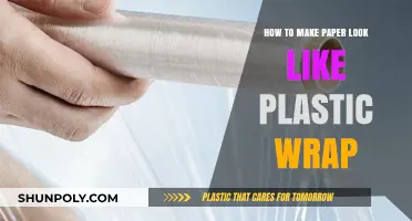 Transform Paper into Plastic Wrap: Easy DIY Crafting Technique
