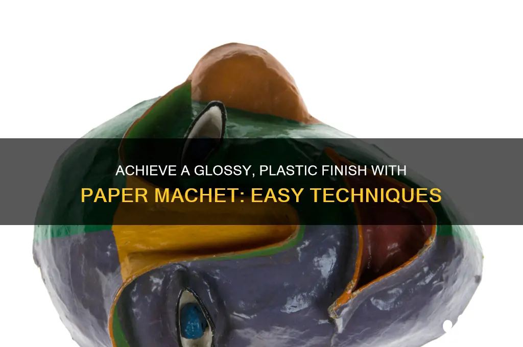 how to make paper machet glossy and plastic looking