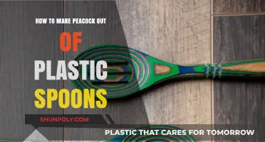 Creative Crafting: Transforming Plastic Spoons into a Stunning Peacock