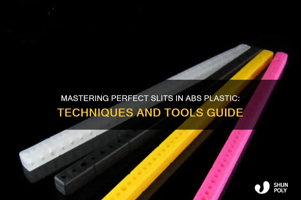 how to make perfect slits in abs plastic