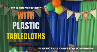Creative DIY Photo Backdrop Ideas Using Plastic Tablecloths