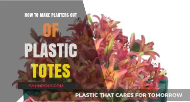 Creative DIY: Transforming Plastic Totes into Stylish Planters Easily