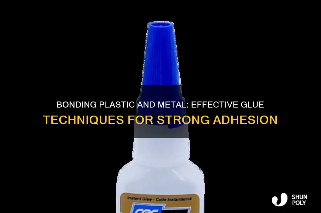 how to make plastic and metal stick with glue