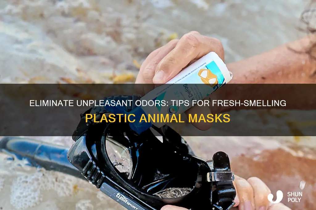 how to make plastic animal masks not smell