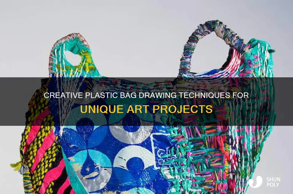 how to make plastic bag drawing