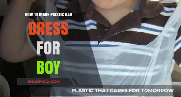 Creative DIY: Crafting a Plastic Bag Dress for Boys