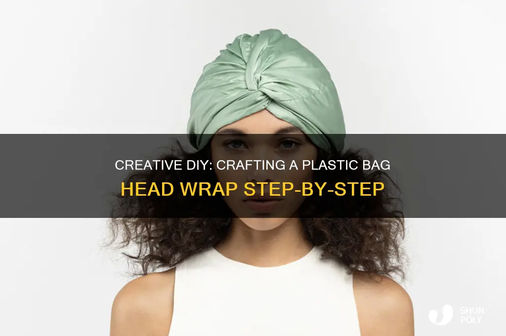 how to make plastic bag head wrap