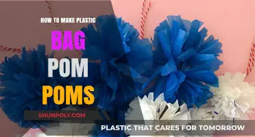 Crafting Colorful Pom Poms from Recycled Plastic Bags Easily