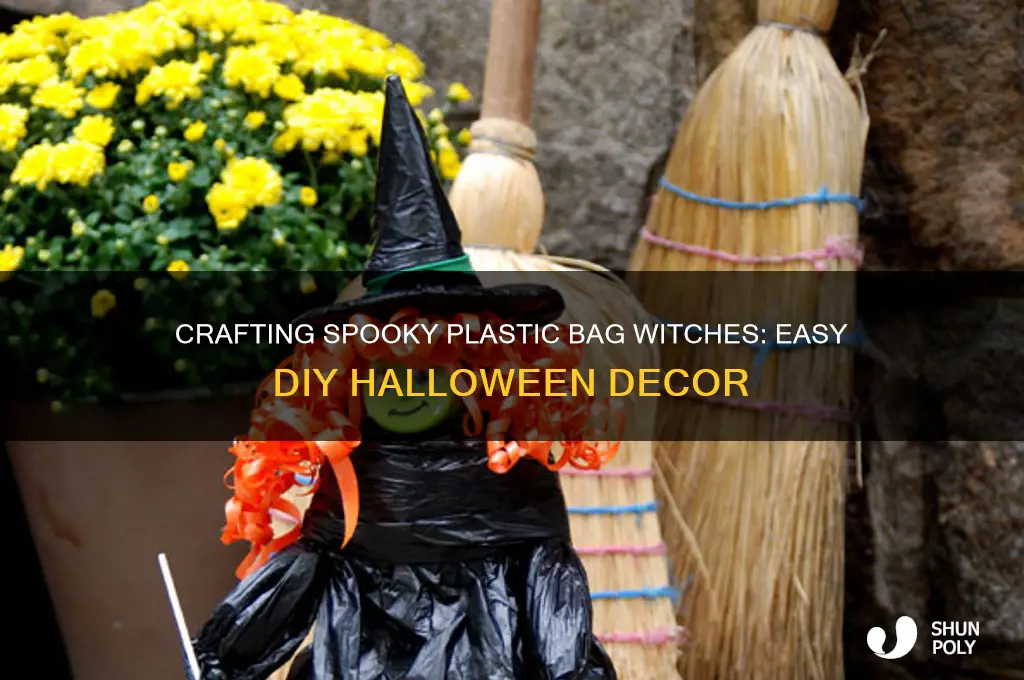 how to make plastic bag witches