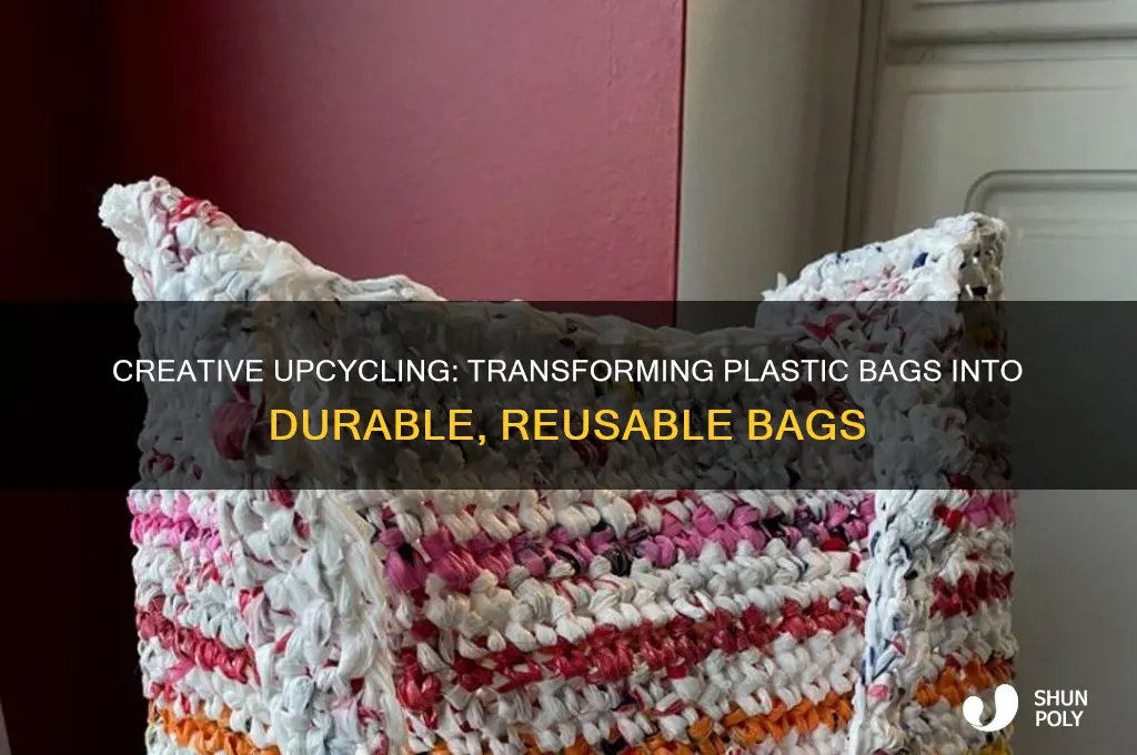 how to make plastic bags into bags