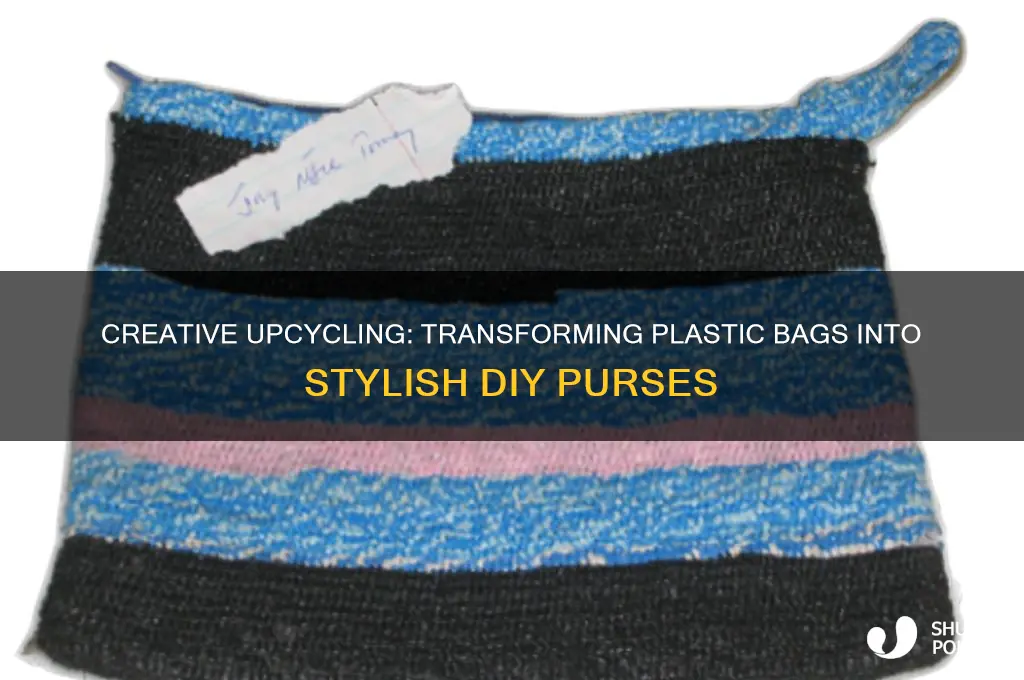 how to make plastic bags into purses