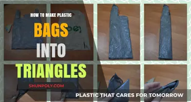 Creative Recycling: Transforming Plastic Bags into Triangle Crafts Easily
