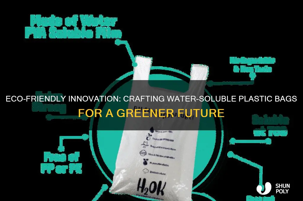 how to make plastic bags that dissolve in water