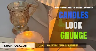 Grunge Up Your Plastic Battery Candles: Easy DIY Distressing Techniques