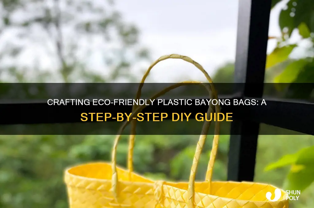 how to make plastic bayong bag
