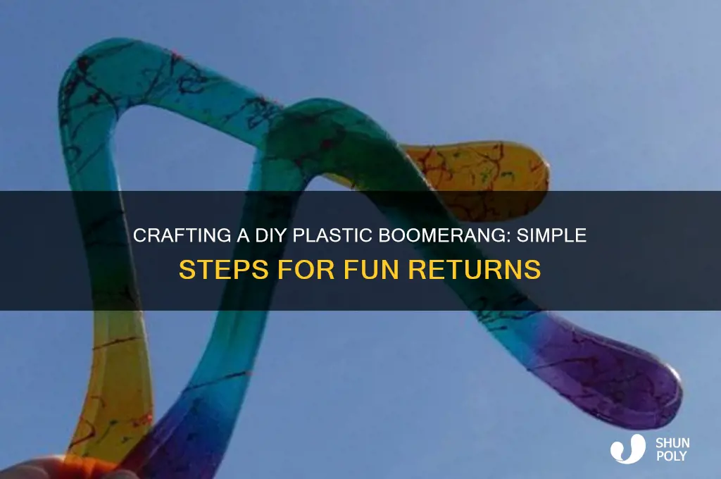 how to make plastic boomerang
