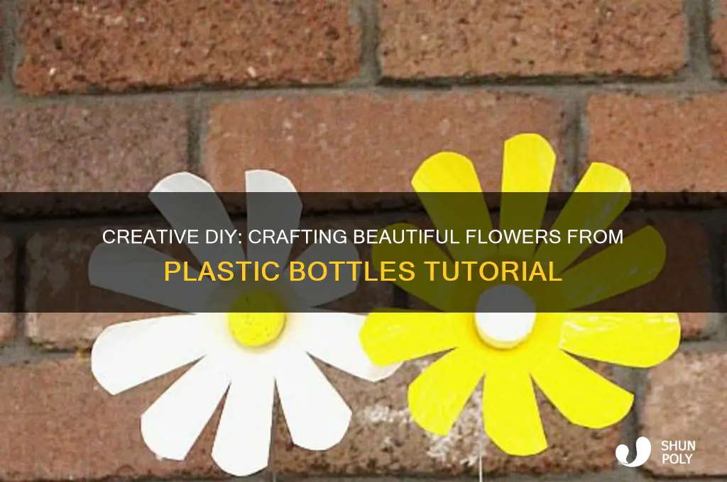 how to make plastic bottle flowers tutorial