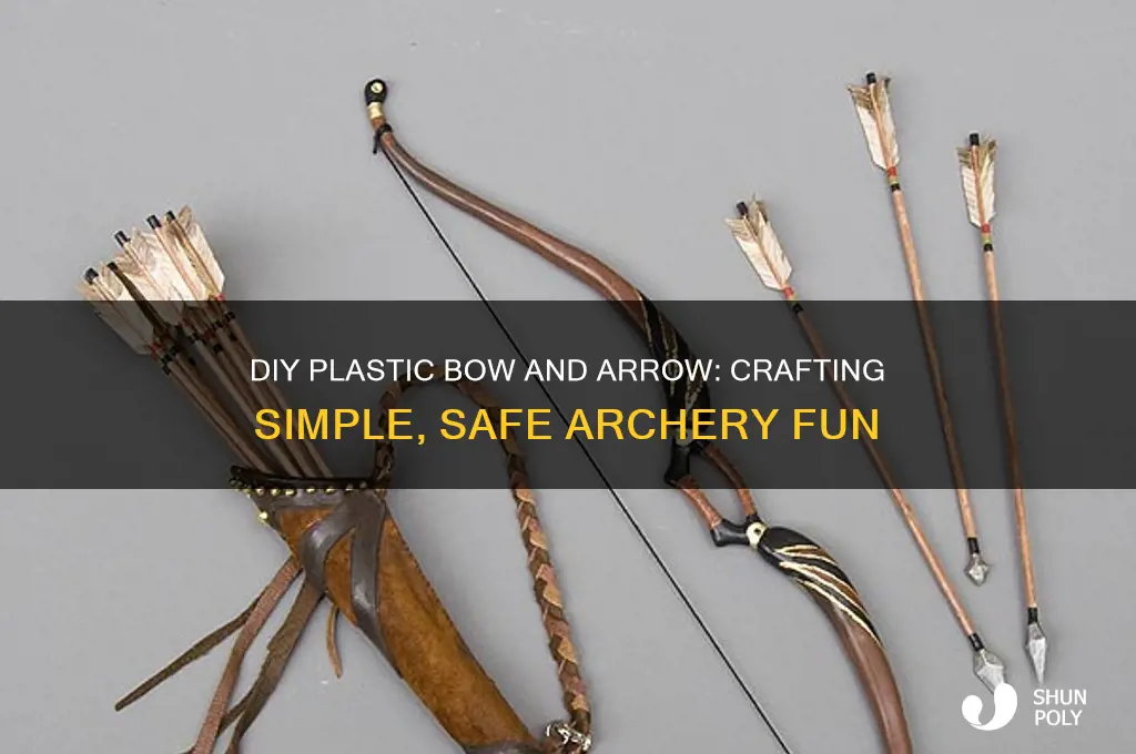 how to make plastic bow and arrow