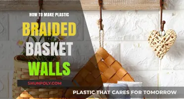 Creative DIY: Crafting Plastic Braided Basket Walls for Home Decor