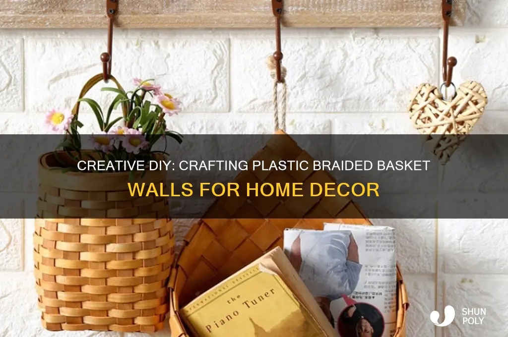 how to make plastic braided basket walls