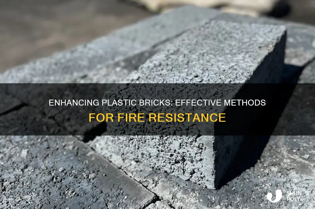 how to make plastic bricks fire resistant