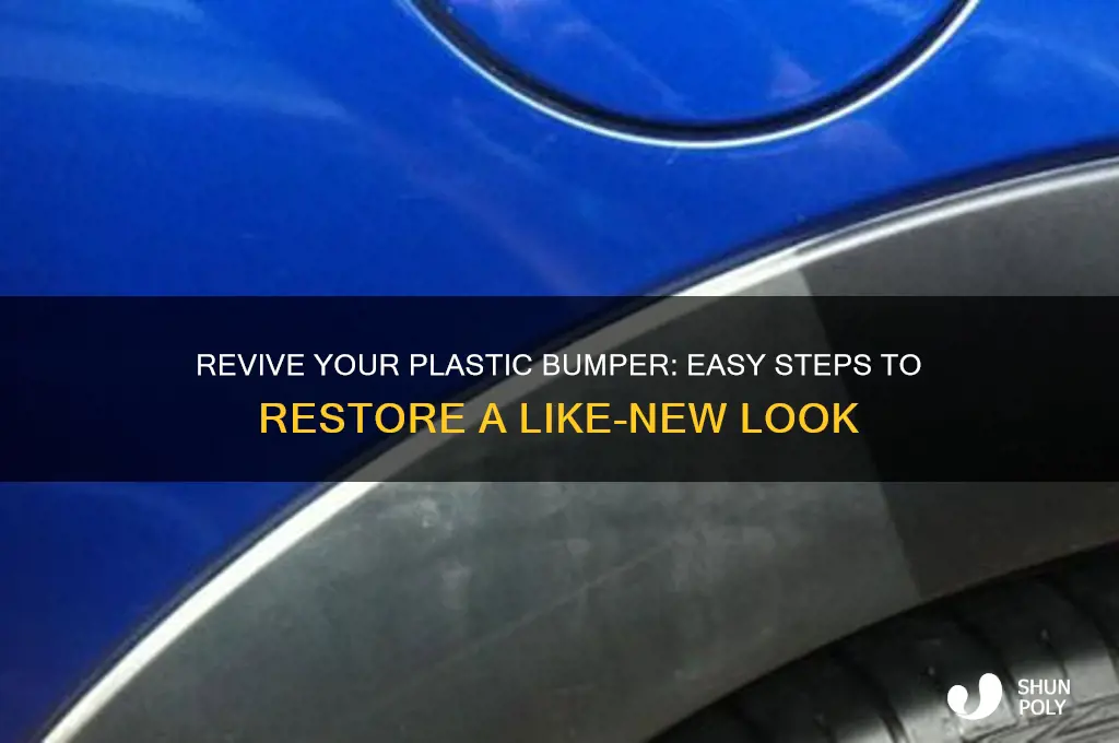 how to make plastic bumper look new