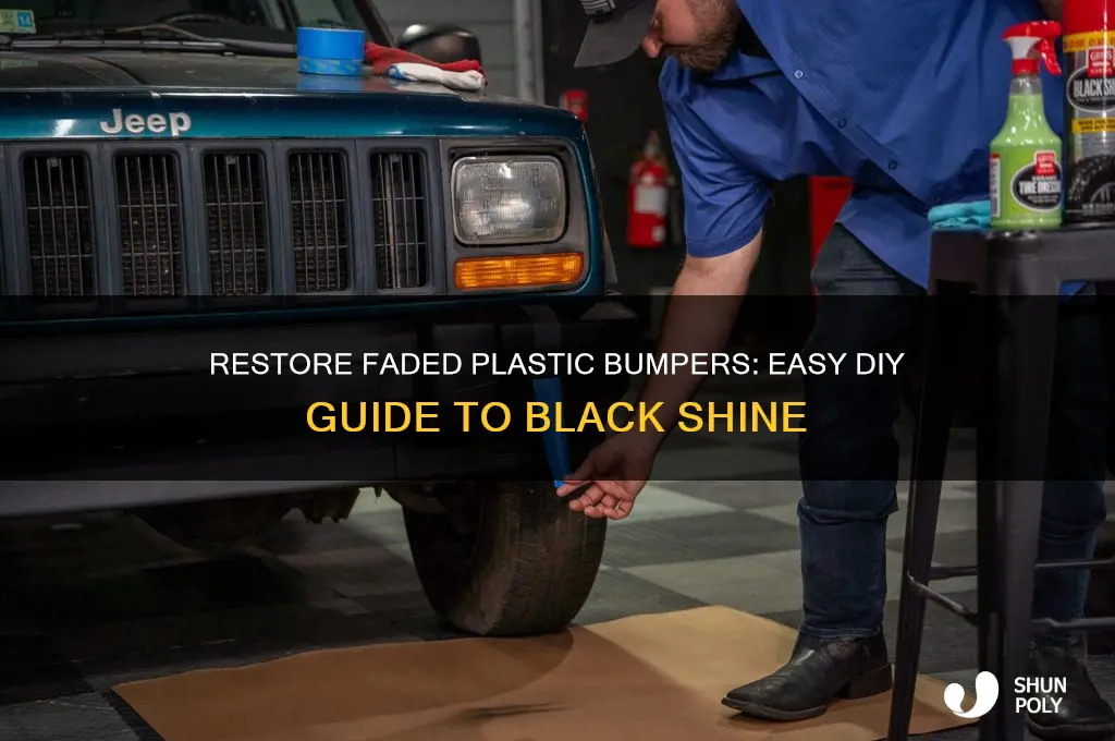 how to make plastic bumpers black again