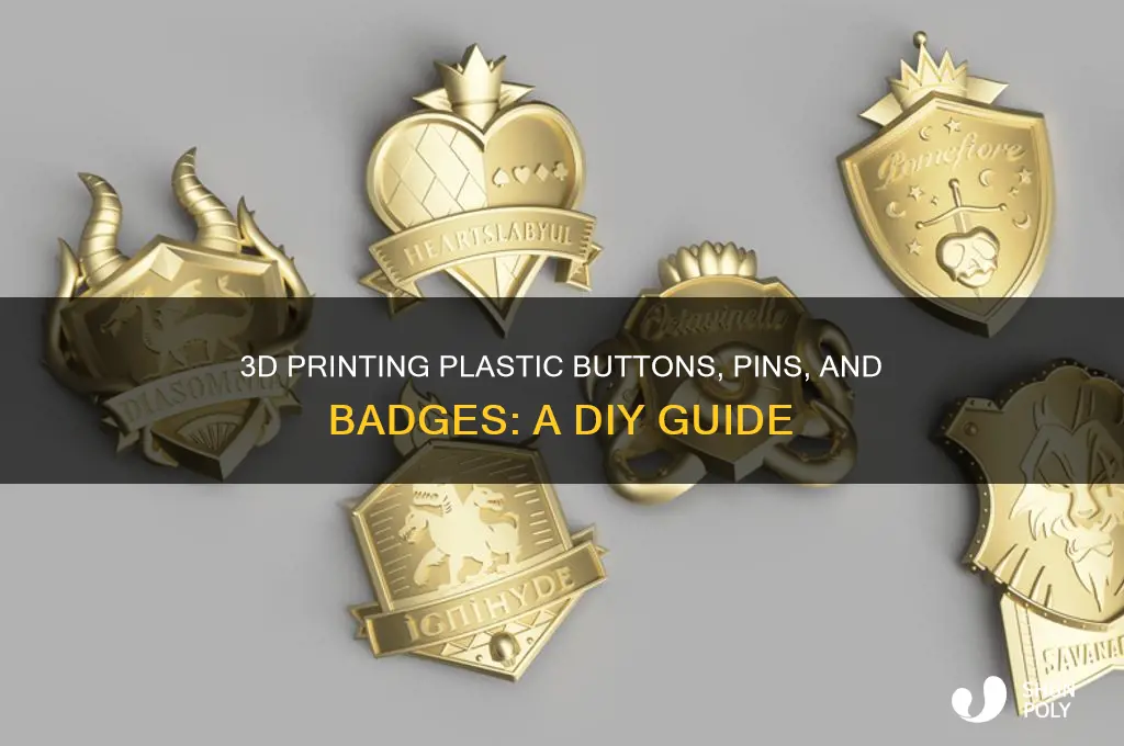 how to make plastic buttons pins badges with 3d printer