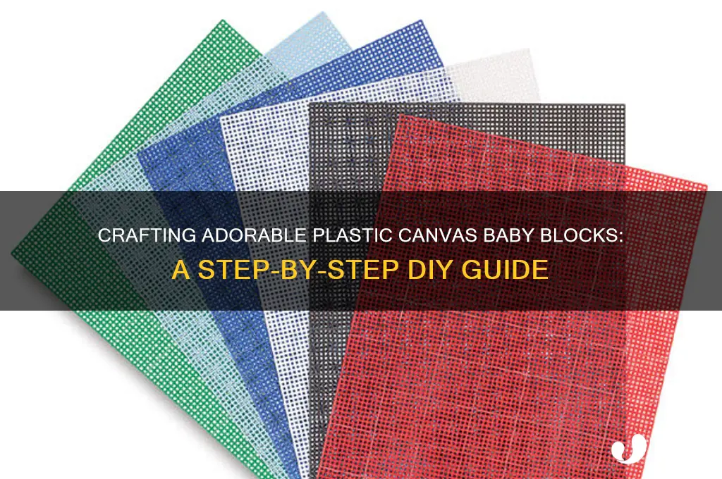 how to make plastic canvas baby blocks