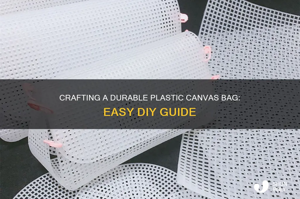 how to make plastic canvas bag