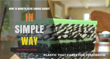 Easy DIY Plastic Canvas Basket: Simple Steps for Beginners