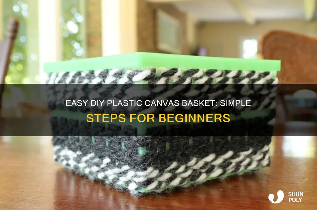 how to make plastic canvas basket in simple way