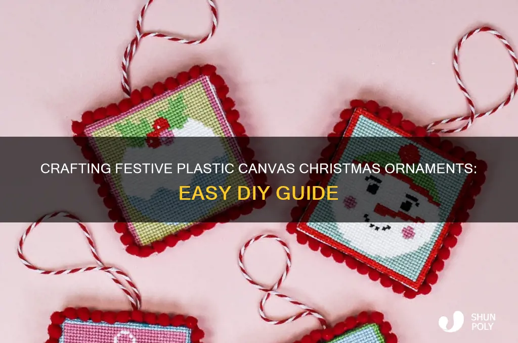 how to make plastic canvas christmas ornaments
