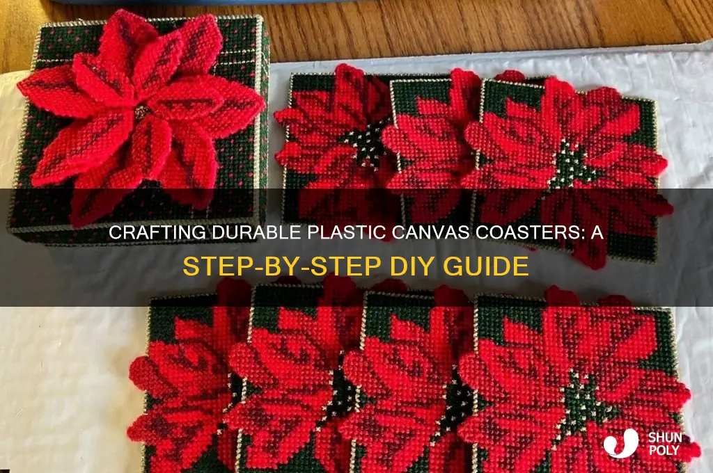 how to make plastic canvas coasters