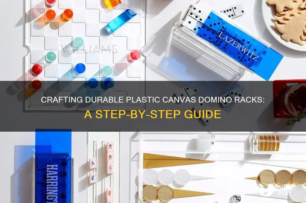 how to make plastic canvas domino racks