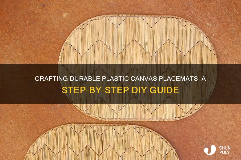 how to make plastic canvas placemats