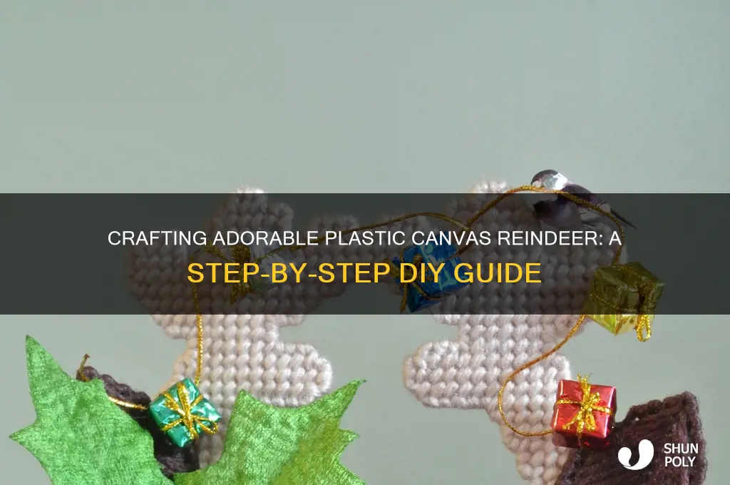 how to make plastic canvas reindeer