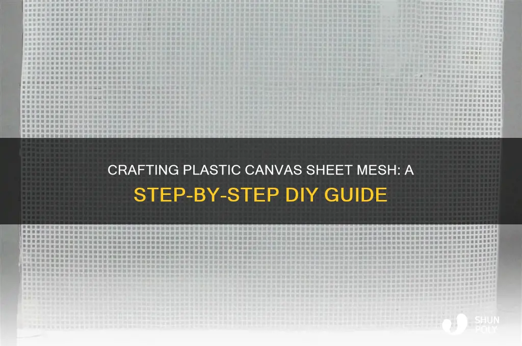 how to make plastic canvas sheet mesh