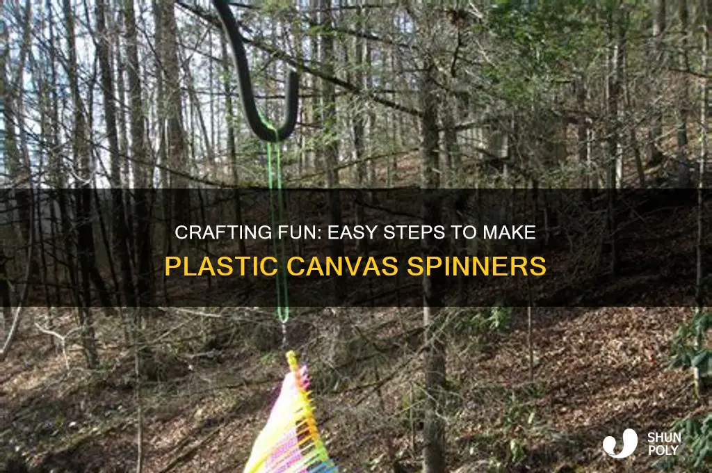 how to make plastic canvas spinners